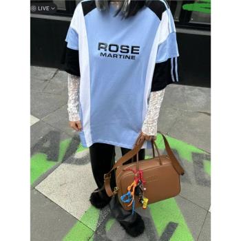 Martine Rose淺藍復古短袖T恤