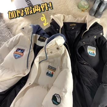 設計感小眾冬季ins加厚假兩件