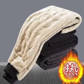 冬季加厚保暖休閑戶外羽絨棉褲