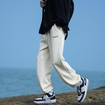 運動褲男春秋款日系復古cityboy褲子青少年帥氣束腳衛褲休閑長褲
