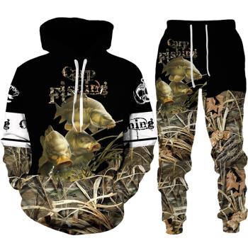 Simple long-sleeved 3D printing suit for men長袖3D印花套裝男