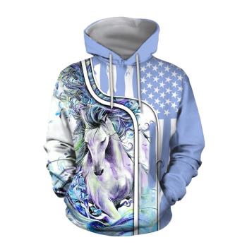 3D printed minimalist casual sweater 3D印花簡約休閑衛衣男士