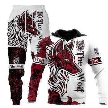 Long sleeve loose 3D printing two-piece set 寬松3D印花兩件套