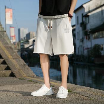 休閑短褲男日系復古cityboy褲子夏季五分褲薄款寬松運動褲大褲衩