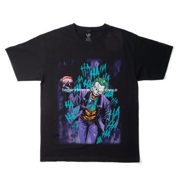 正版The Joker小丑DC蝙蝠俠動漫電影視周邊vintage短袖t恤 現行版