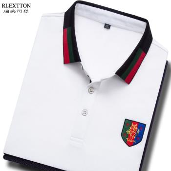 潮POLO衫有帶領上衣服名牌短袖