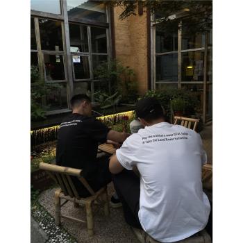 GTAL涼感短袖休閑圓領上衣標語