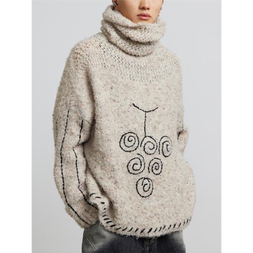 CONP 23AW Craft Long Neck Sweater 手工葡萄粗針高領毛衣|針織衫/毛衣 
