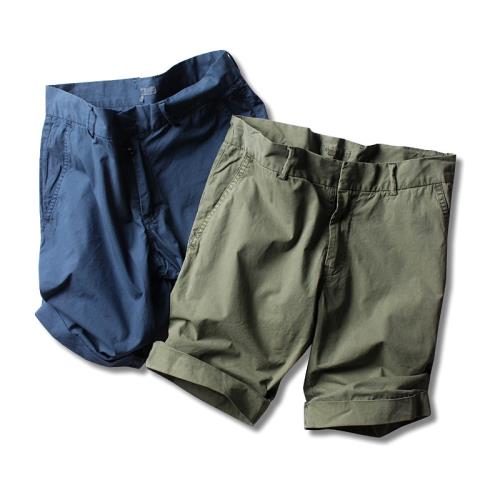 夏季男裝青年男式復古做舊純棉水洗薄款休閑直筒短褲透氣涼爽中褲