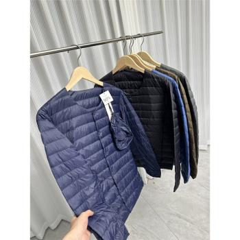 90白鴨絨！可收納便攜！秋冬男士外貿輕型防水羽絨服休閑百搭外套