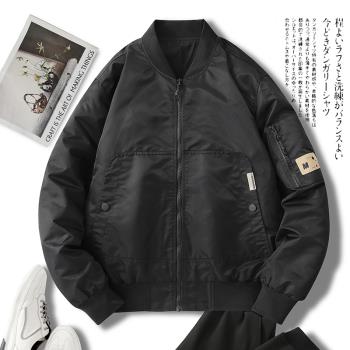 155矮個子小碼XS美式復古飛行員夾克男休閑S修身棒球服工裝外套男