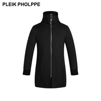 PLEIK PHOLPPE/普萊克翡麗 秋季百搭寬松保暖外套男士中長款風衣