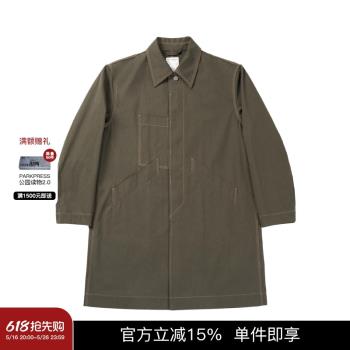 百搭寬松純棉中長款風衣
