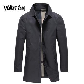 Walker Shop奧卡索男裝奢侈品牌新款輕奢商務休閑時尚中長款風衣