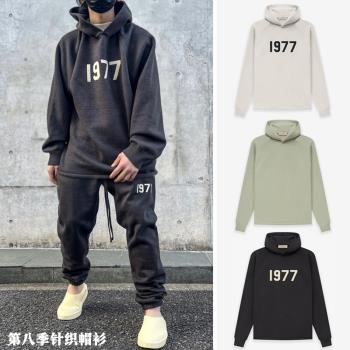FOG ESSENTIALS寬松連帽毛衣貼布