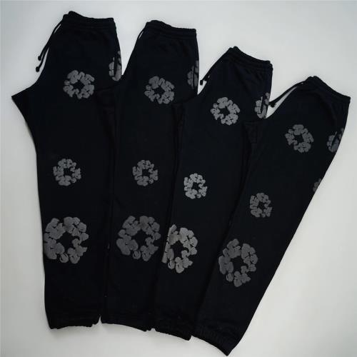 DENIM TEARS MONO Cotton Wreath發泡木棉花衛褲休閑褲