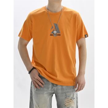 潮牌JEANS薄款t恤衫印花休閑短袖