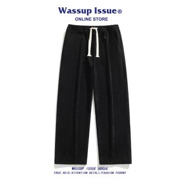 WASSUP ISSUE燈芯絨男款休閑褲子