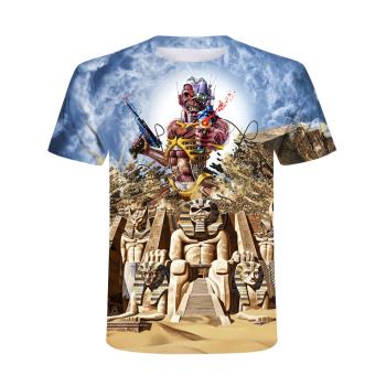 Summer men round neck 3D digital print T-shirt 男圓領3D印花