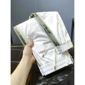 潮牌冰絲超薄九分痞帥氣休閑褲