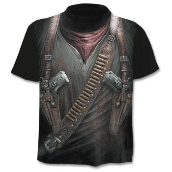 Skull T-Shirt 3D Print Short Sleeve 骷髏T恤3d印花圓領短袖