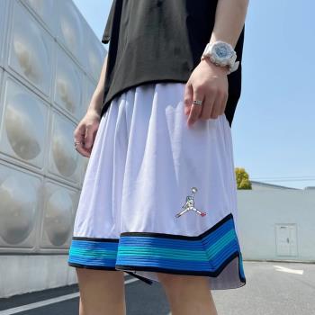 籃球短褲男夏季薄款網眼透氣速幹運動褲ins潮流寬松五分褲休閑褲