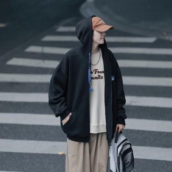 boy連帽開衫外套秋季寬松衛衣