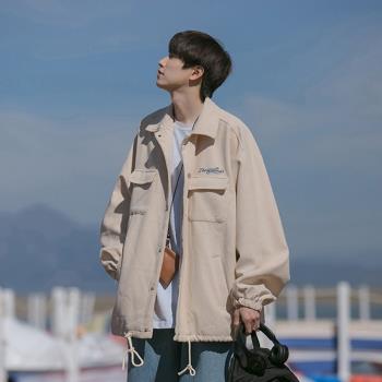 日系復古燈芯絨外套男春季新款cityboy工裝夾克美式潮牌男裝衣服