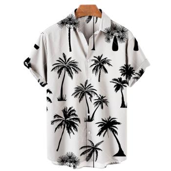 Casual loose 3D printed shirt for men 休閑寬松3D印花襯衫男士