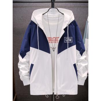 春秋季男士外套韓版潮流學生寬松上衣服秋季薄款運動休閑夾克insD