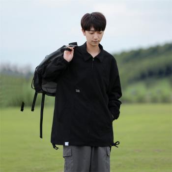 日系cityboy燈芯絨外套男2024春秋新款寬松翻領夾克男士運動上衣