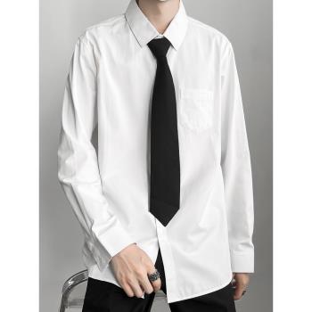 dk情侶工作防曬正裝班服長袖襯衫