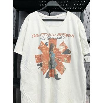 Red Hot Chili Peppers紅辣椒樂隊美式街頭慵懶風純棉短袖男女T恤