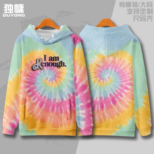 I Am Kenough 衛衣男女情侶款電影同款周邊扎染全彩秋冬外套衣服
