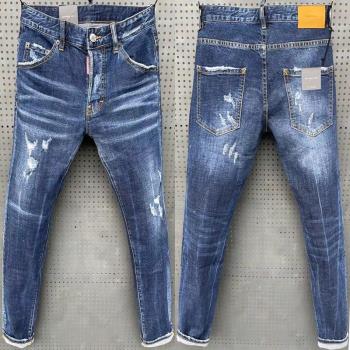 jeans歐美男士彈力緊身牛仔褲