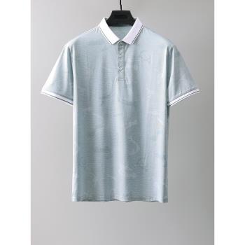 品牌折扣男裝專櫃正品撤標夏季清爽絲光棉舒適透氣休閑短袖POLO衫