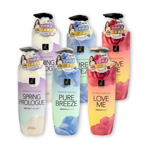 ELASTINE依絲婷 經典香水洗潤髮系列 春日戀曲/永恆珍愛/甜蜜愛戀（600ml）單瓶