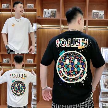 圖案笑臉潮牌歐洲站ins短袖上衣