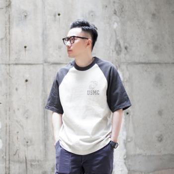 重磅小眾設計感拼接短袖INS上衣