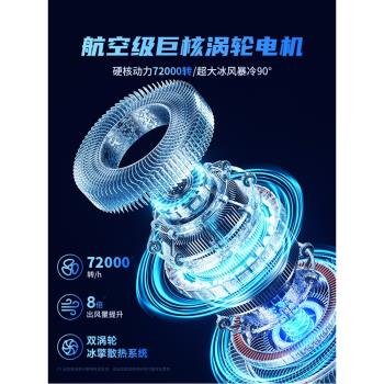 【雙巨型渦輪】壓風式筆記本散熱器底座風壓式遊戲本靜音小風扇水冷製冷手提電腦支架降溫板適用聯想y7000P