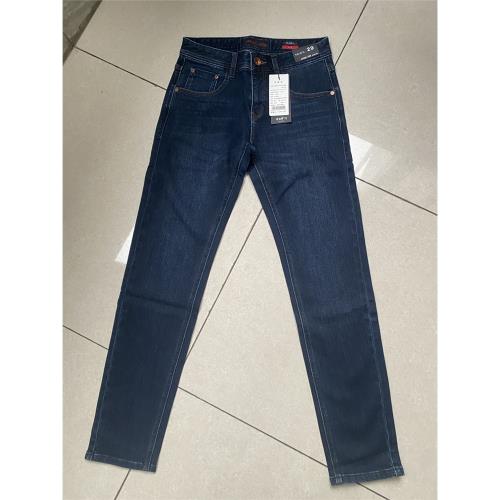 增致牛仔男褲秋冬季中高腰時尚彈力牛仔修身小直筒