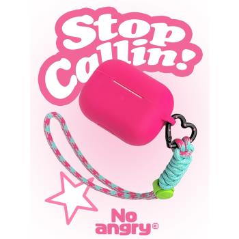 弗氣新品pink粉色適用airpods1/2/3蘋果耳機套airpodspro2矽膠磨砂軟愛心掛繩全包保護殼apple粉紅玫紅多巴胺