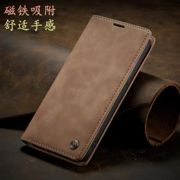 適用於S23+三星S24Ultra保護套S22手機殼S20+皮套S21FE翻蓋A54卡包note20插卡s21ultra防摔A53商務S20皮革s24
