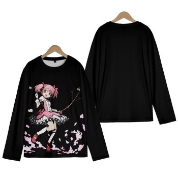 魔法少女小圓周邊鹿目圓香長袖T恤短袖cos男女學生款動漫痛衣服夏