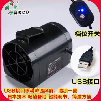 小風扇便捷式隨身空調服降溫神器製冷防暑移動usb迷你掛腰涼膚機