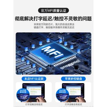 iPad妙控鍵盤適用蘋果Air5磁吸懸mini6英寸平板12.9保護套pad一體10代9藍芽7智慧觸控電腦4鼠秒小米
