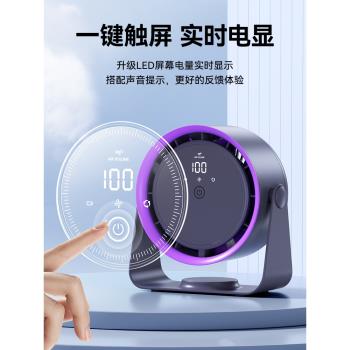 2024新款桌面風扇小型辦公室插充電風扇廚房壁掛循環扇學生宿舍便攜式大風力製冷戶外超長續航衛生間降溫神器