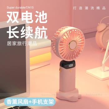 usb檔調節折疊迷你手持小風扇