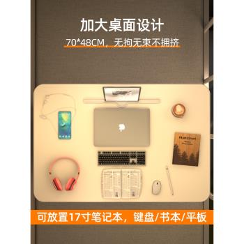 床上小桌子大號書桌宿舍桌板飄窗學習學生可折疊寫作業的上鋪懶人筆記本電腦支架用辦公床用兒童閱讀看書床桌