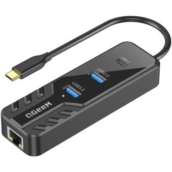 QGeeM多功能USB typeC擴充套件塢2.5G網口拓展器筆記本電腦介面轉換器